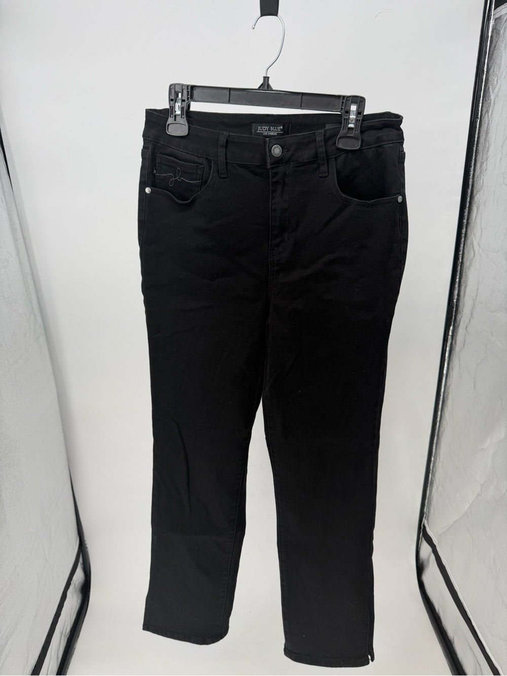 Women’s Judy Blue Straight Leg 15/32 Black Jeans